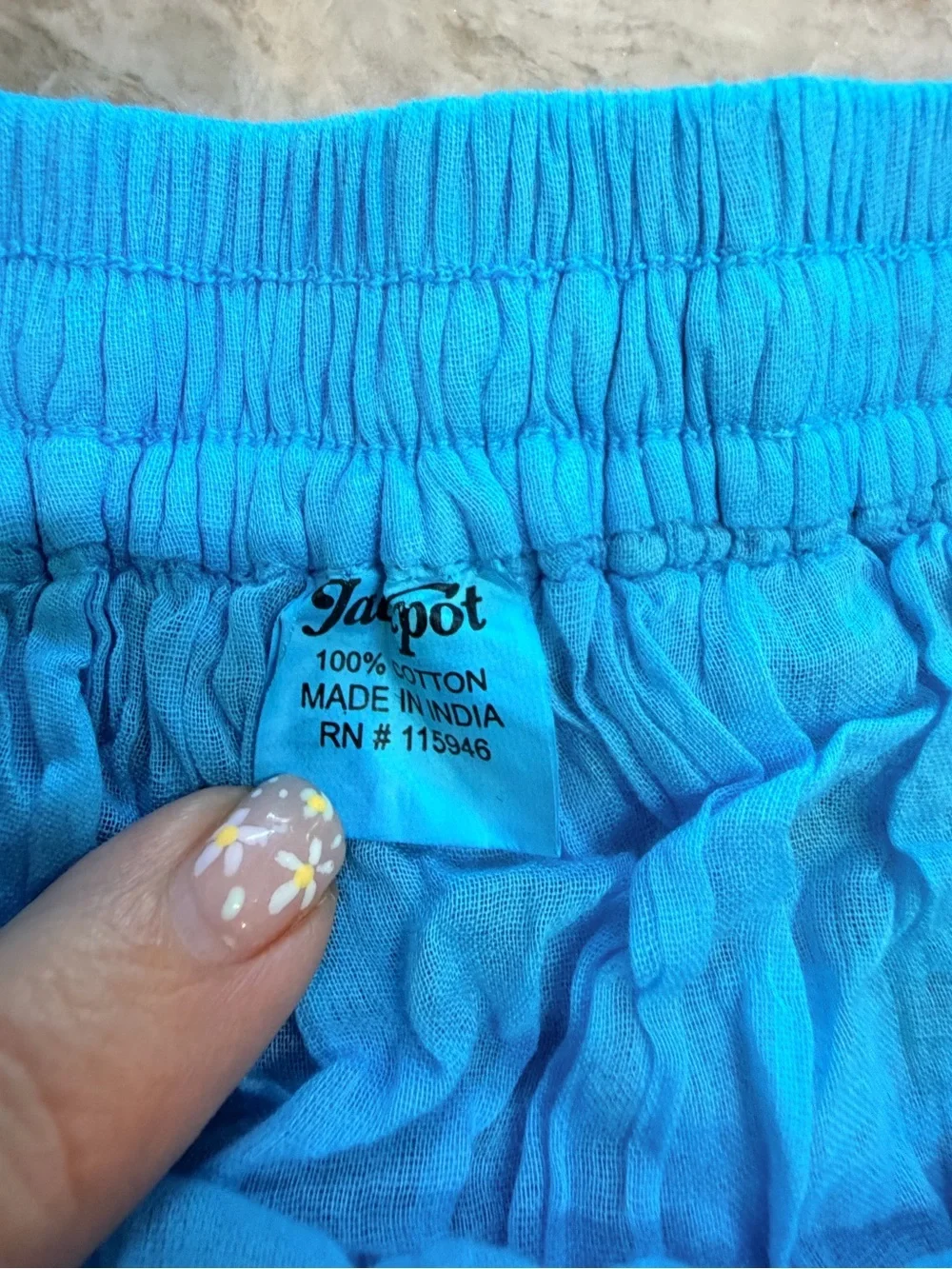 Jackpot Turquoise Boho Top & Crochet Skirt Set OSFM NWT Resort Festival Outfit